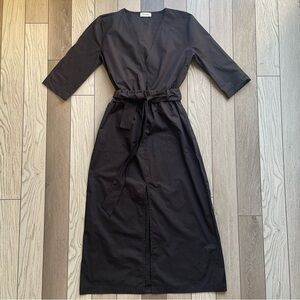 Dixie Elegant Black Wrap Dress